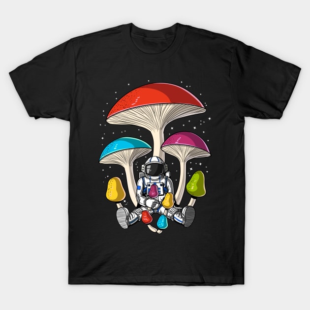 Psychedelic Astronaut Psychonaut T-Shirt by underheaven